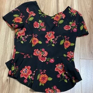 Black rose top